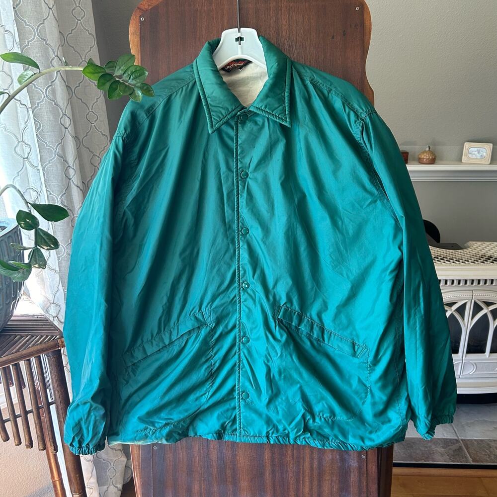 Vintage Pla-Jac by Dunbrooke Jacket Made In USA Men Size Large (44-46) Green